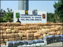 Drogas apreendidas em Tijuana (arquivo)