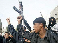 Manifestação na cidade de Rafah