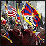 Monges tibetanos protestem em San Francisco