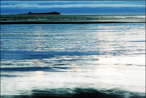 View of Inner Farne from Bamburgh beach. Photo: Kevin Allan