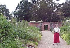Lady Henniker in the walled garden