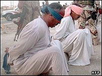 افرادی که در ارتباط با عمليات مسلحانه ضد نيروهای آمريکايی در بعقوبه بازداشت شده اند