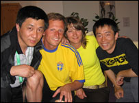 右起：小孙，安娜，克里斯，自平