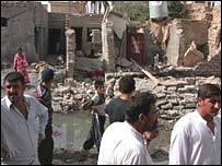 Irák, místo po výbuchu