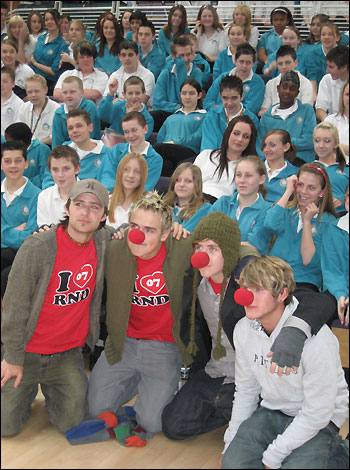McFly visiting John Cabot College in Kingswood