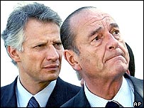 Dominique de Villepin, Jacques Chirac'la