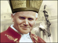 Papa João Paulo 2º (Crédito: Immagini Santini)