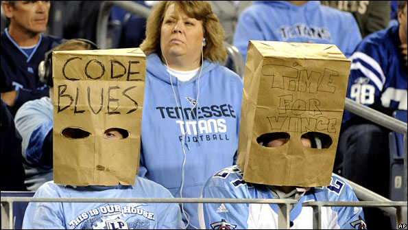 Fans show their displeasure