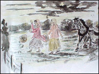 Mulo on the way home.