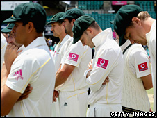 Australian team at the Ashes