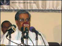 Minister Nimal Siripala de Silva