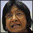 Alta Comissária de Direitos Humanos da ONU, Navi Pillay, durante reunião em Genebra