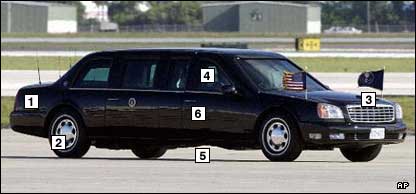 Carro do presidente Bush