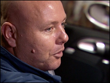 Neil Kinsella at the wheel of his Porsche