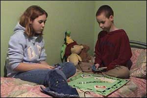 Eleanor and John play Monopoly