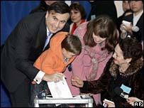 انتخابات گرجستان - ساکاشویلی