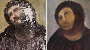 Martinez'in orjinal eseri ve 'restore edilmiş' hali