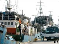 کشتی تجاری کره شمالی در ژاپن