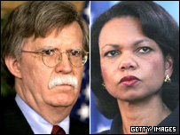 जॉन बोल्टन और कोंडोलीज़ा राइस