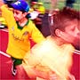 Children running