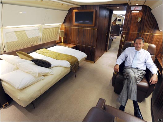 空客A318商务机内的睡床与座椅(7/9/2009)