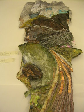 Mixed media landscape complete