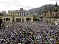 Manifestação em Bogotá