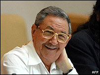 O presidente de Cuba, Raúl Castro