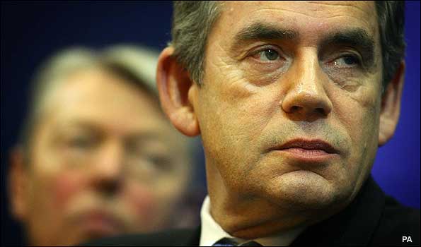 Gordon Brown and Alan Johnson c/o PA Wire/The Times/Richard Pohle