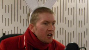 Mikey wearing bunny ears (click for full-size photo on Flickr)