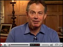 Tony Blair no YouTube
