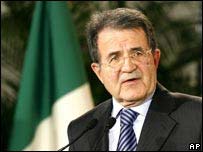 O primeiro-ministro da Itália, Romano Prodi