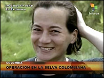 A ex-refém das Farc Clara Rojas
