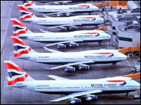 British Airways uçakları
