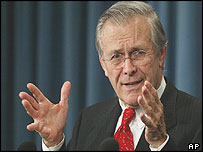 Donald Rumsfeld, secretário de Defesa dos Estados Unidos