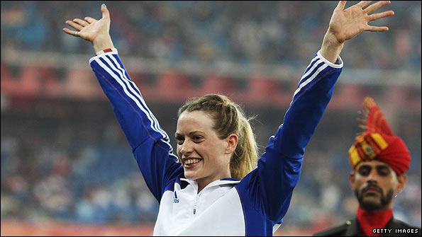 Eilidh Child won a silver medal for Scotland in the women's 400m hurdles at the Commonwealth Games