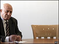 O premiê palestino Ahmed Korei