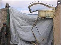 خانه ای که نیروهای ناتو به آن حمله کردند