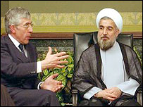 حسن روحانی در ديدار با جک استرا وزير خارجه بريتانيا