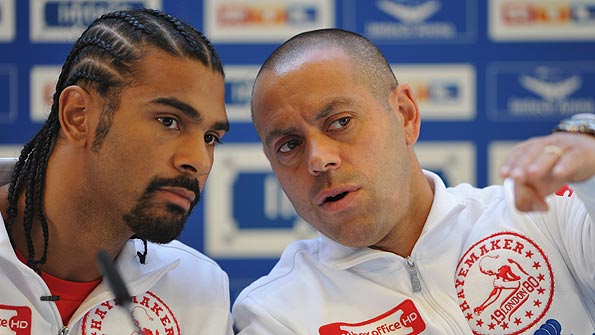 David Haye and Adam Booth