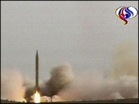 صحنه شلیک موشک شهاب-3