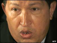 O presidente da Venezuela, Hugo Chávez, em Buenos Aires