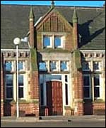 The front of the school