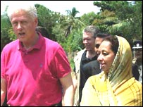 Bill Clinton visiting eastern Sri Lanka