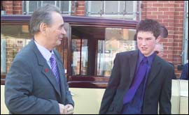 Brian Clough and grandson