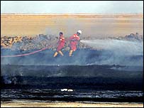 Irak'ta saldırıya uğrayan petrol tesisi