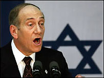 اسرائیل کے وزیراعظم ایہود اولمرت 