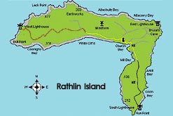 Map of Rathlin island
