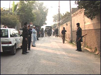 Peşaver'de saldırının düzenlendiği yer