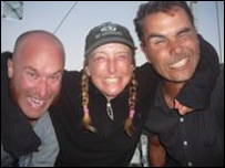 Joel Paschal, Roz Savage and Dr Marcus Eriksen